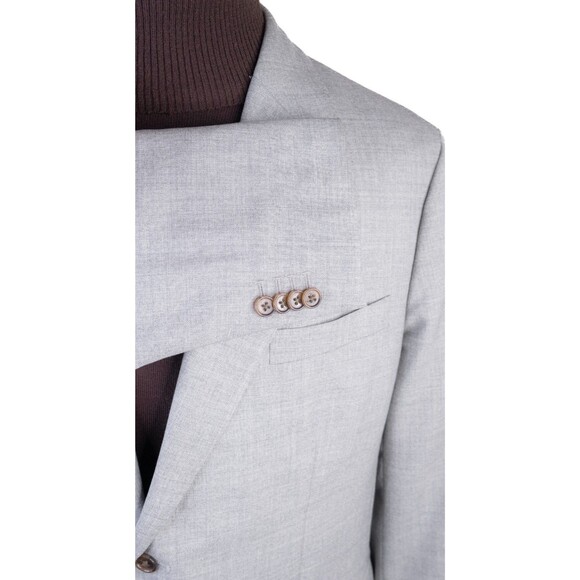 Banana Republic Vitale Barberis 21 Micron Wool 46L Sport Coat Tailored Slim EUC - Picture 6 of 15